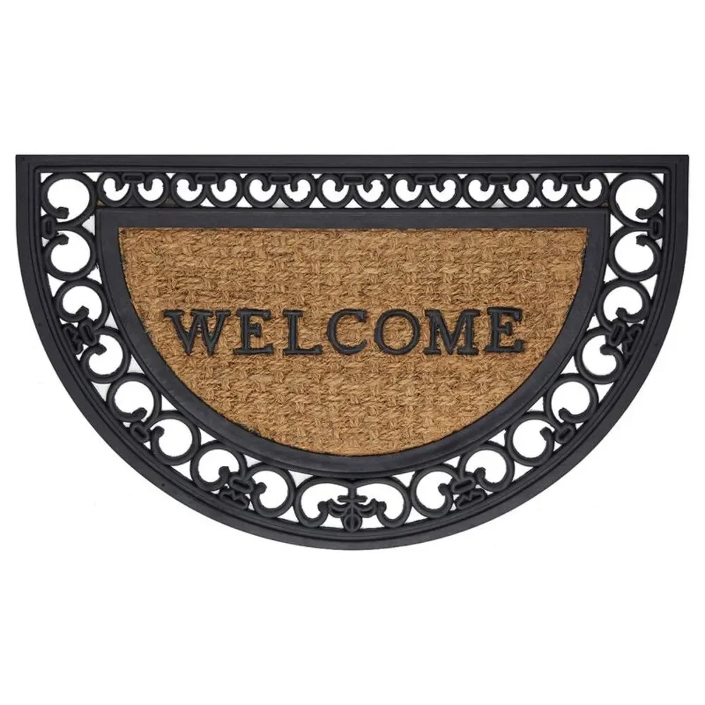 Achim Home Furnishings Wrought Iron Rubber Door Mat, 18